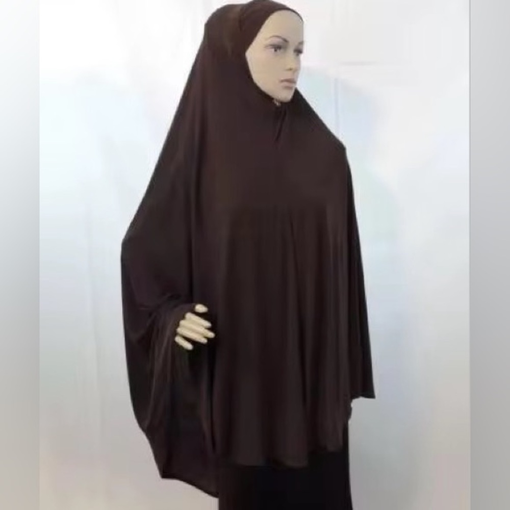 Islamic prayer hijab Long khimar Muslim prayer dress khimar abaya with sleeves